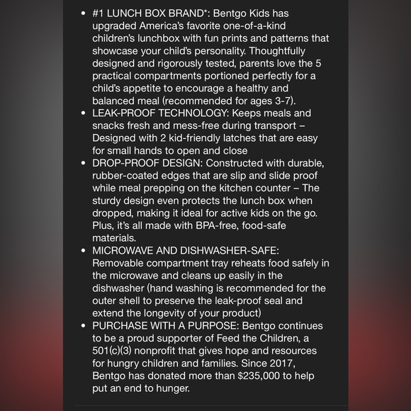 COPY - Bentgo mermaid lunch box new open box - Picture 11 of 11